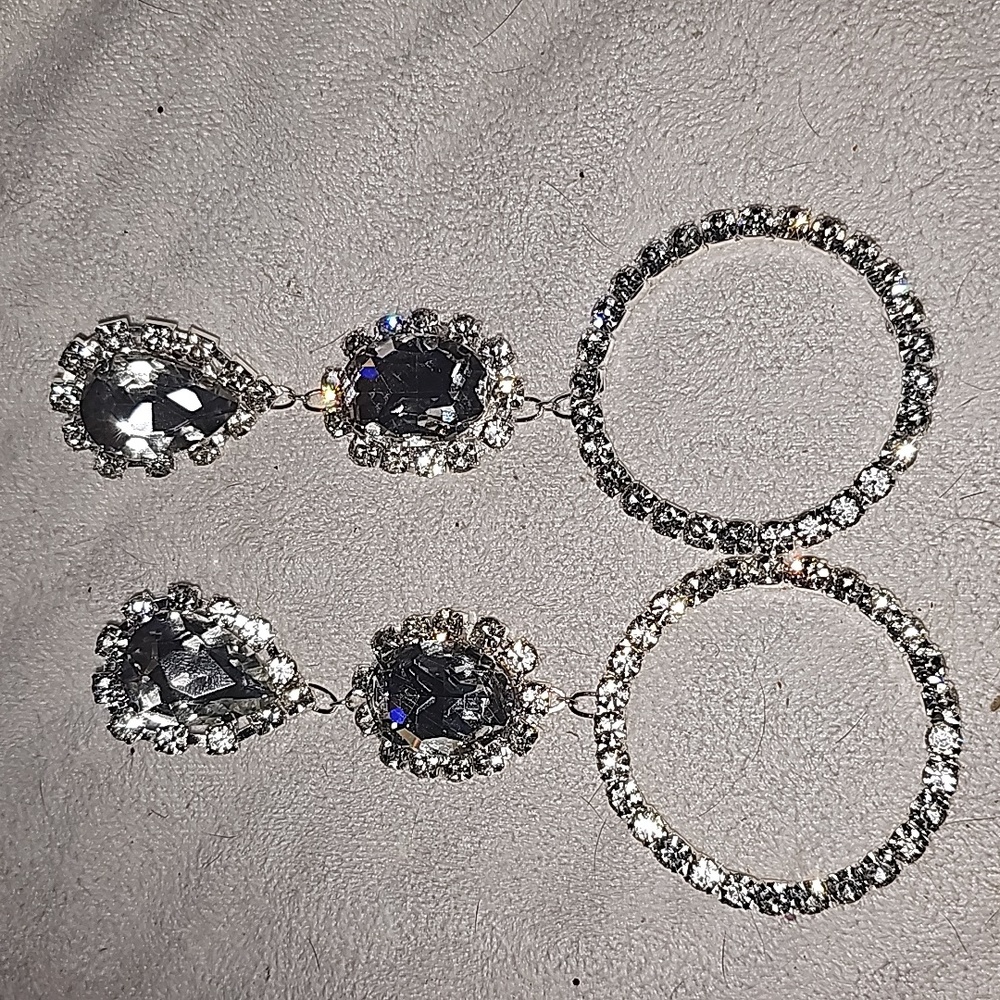 Dramatic High Bling, Beautiful Cleear Rhinestones… - image 1